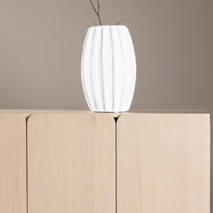Tyresö – Meuble de rangement – Blanchi – 42 x 80 x 160 cm