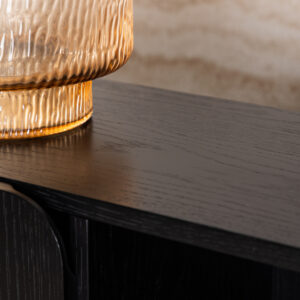 Tyresö – Meuble de rangement – Noir – 30 x 110 x 80 cm