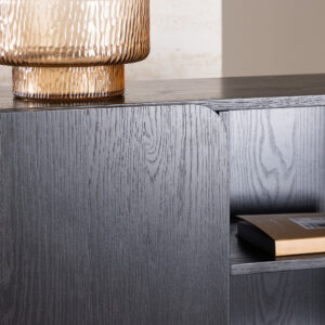 Tyresö – Meuble de rangement – Noir – 30 x 110 x 80 cm