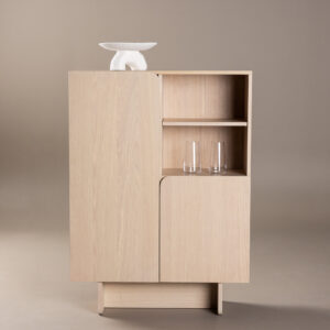 Tyresö – Meuble de rangement – Blanchi – 30 x 110 x 80 cm