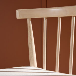 Flora – Chaise de salle à manger – Beige, Blanchi – 46 x 78 x 50 cm