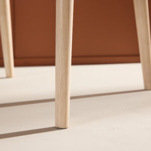 Flora – Chaise de salle à manger – Beige, Blanchi – 46 x 78 x 50 cm