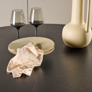 Strada – Table à manger rectangulaire – Noir – ⌀120 cm
