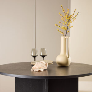 Strada – Table à manger rectangulaire – Noir – ⌀120 cm