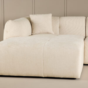 Positano – Canapé d&rsquo;angle – Beige, Noir – 117 x 71 x 335 x 194 cm