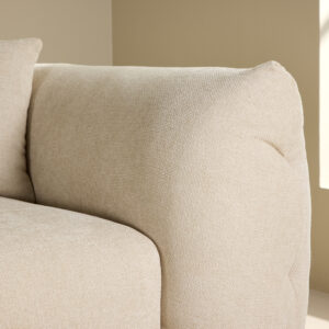 Positano – Canapé d&rsquo;angle – Beige, Noir – 117 x 71 x 335 x 194 cm