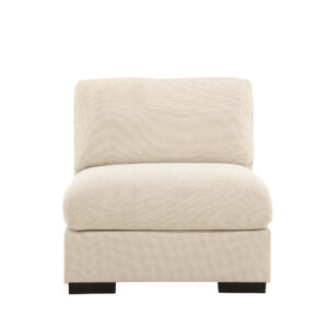 Salerno – Canapé d&rsquo;angle – Beige, Noir – 102 x 86 x 87 cm