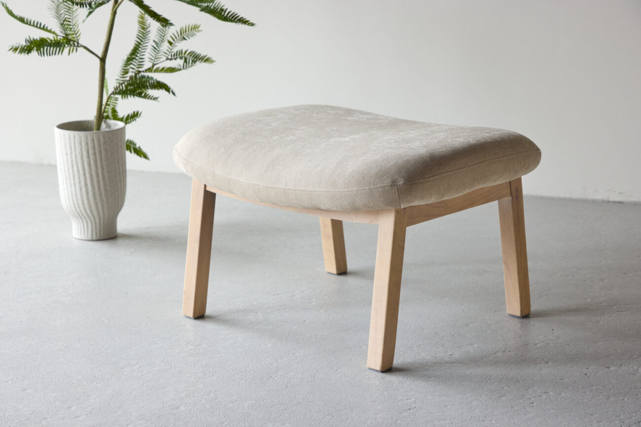 Rile – Ottoman – Beige, Blanchi – 60 x 42 x 70 cm