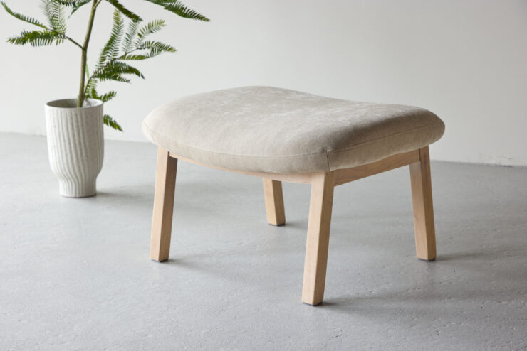 Rile – Ottoman – Beige, Blanchi – 60 x 42 x 70 cm