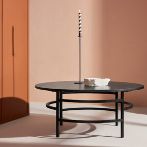 Copenhagen – Table basse – Noir – ⌀100 cm