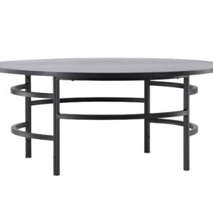 Copenhagen – Table basse – Noir – ⌀100 cm