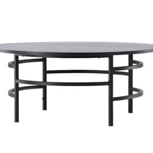 Copenhagen – Table basse – Noir – ⌀100 cm