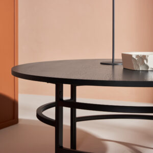 Copenhagen – Table basse – Noir – ⌀100 cm