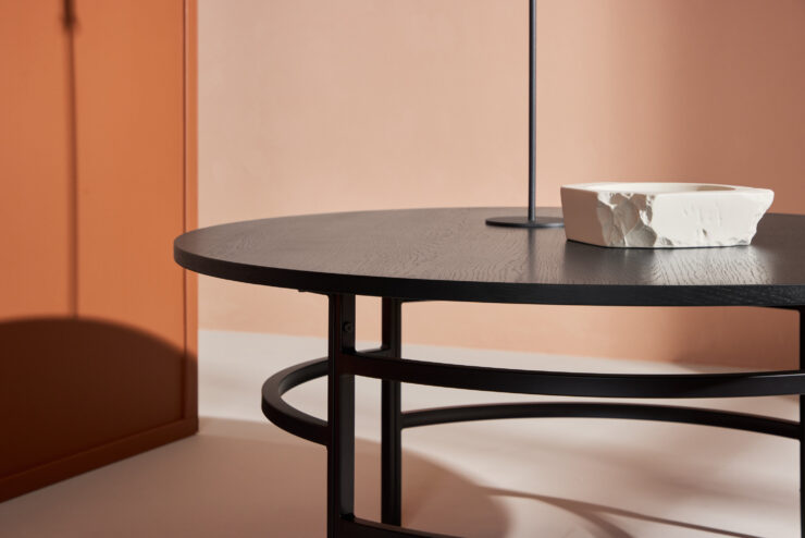 Copenhagen – Table basse – Noir – ⌀100 cm