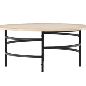Copenhagen – Table basse – Noir, Blanchi – ⌀100 cm