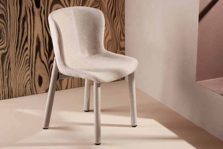 Astoria – Chaise de salle à manger – Beige – 54 x 83 x 52 cm