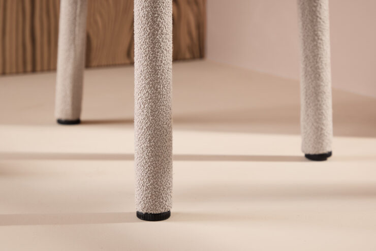 Astoria – Chaise de salle à manger – Beige – 54 x 83 x 52 cm