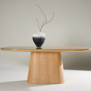Castor – Table à manger ovale – Naturel – 200 x 90 cm
