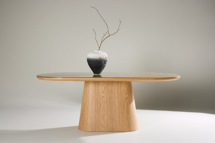 Castor – Table à manger ovale – Naturel – 200 x 90 cm