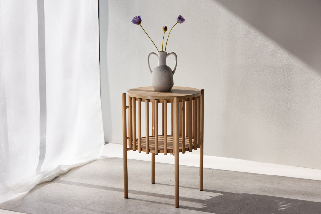 Rubbo – Table d’appoint – Naturel – ⌀45 cm