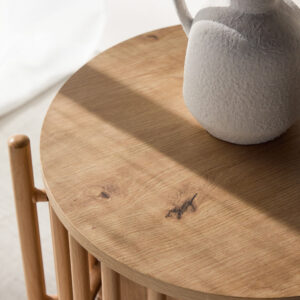 Rubbo – Table d&rsquo;appoint – Naturel – ⌀45 cm