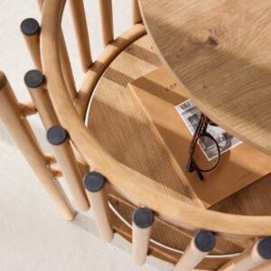Rubbo – Table d&rsquo;appoint – Naturel – ⌀45 cm