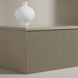 Lenox – Table d&rsquo;appoint – Beige – 80 x 60 cm