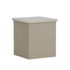 Lenox – Table d&rsquo;appoint – Beige – 40 x 40 cm