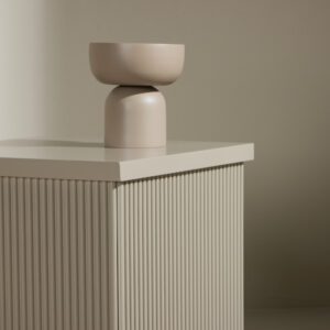 Lenox – Table d&rsquo;appoint – Beige – 40 x 40 cm