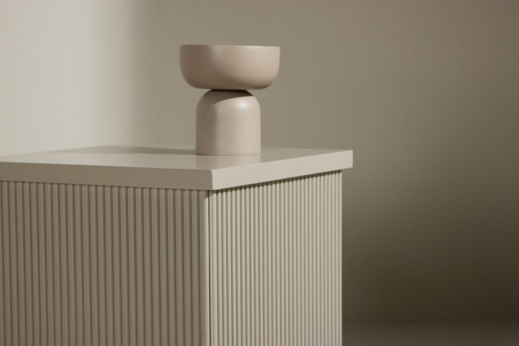 Lenox – Table d'appoint – Beige – 40 x 40 cm