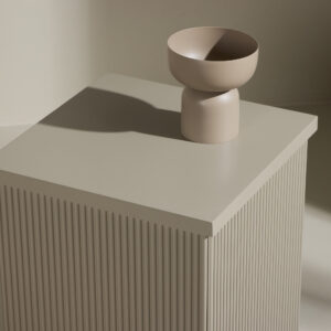 Lenox – Table d&rsquo;appoint – Beige – 40 x 40 cm