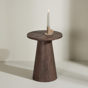 Lanzo – Table d&rsquo;appoint – Moka – ⌀35 cm