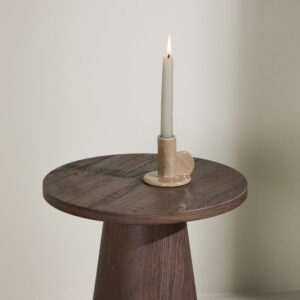 Lanzo – Table d&rsquo;appoint – Moka – ⌀35 cm