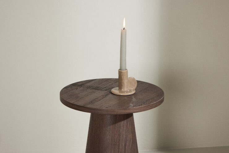 Lanzo – Table d'appoint – Moka – ⌀35 cm