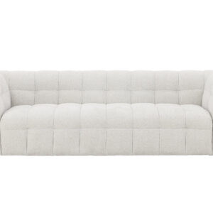 Malou – Canapé 3 places – Beige, Noir – 98 x 70 x 238 cm