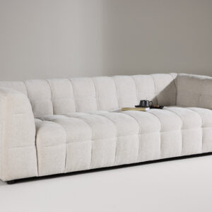 Malou – Canapé 3 places – Beige, Noir – 98 x 70 x 238 cm
