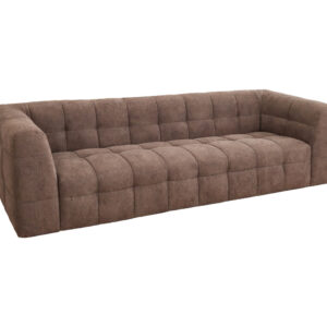 Malou – Canapé 3 places – Marron, Noir – 238 x 98 x 70 cm