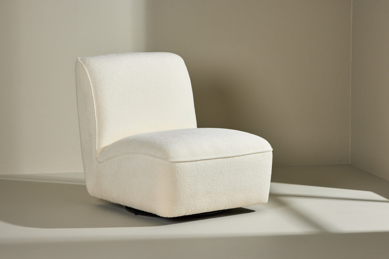 My – Fauteuil lounge – Noir, Blanc – 88 x 80 x 71 cm