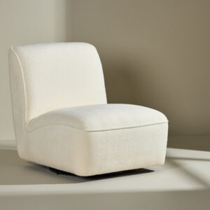 My – Fauteuil lounge – Noir, Blanc – 88 x 80 x 71 cm