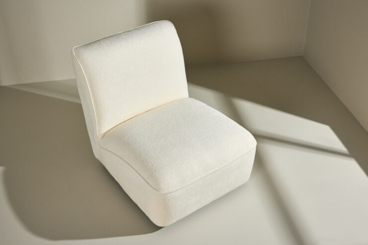 My – Fauteuil lounge – Noir, Blanc – 88 x 80 x 71 cm