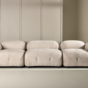 Mika – Module de canapé – Beige, Noir – 95 x 70 x 95 cm