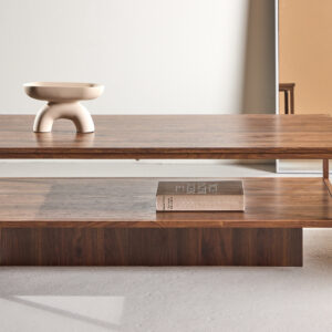 Maglehem – Table basse – Noyer – 130 x 60 cm
