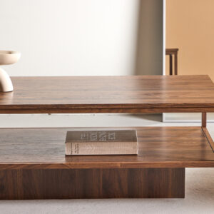 Maglehem – Table basse – Noyer – 130 x 60 cm