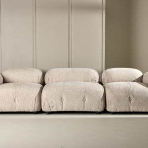 Mika – Module de canapé – Beige, Noir – 95 x 70 x 95 cm