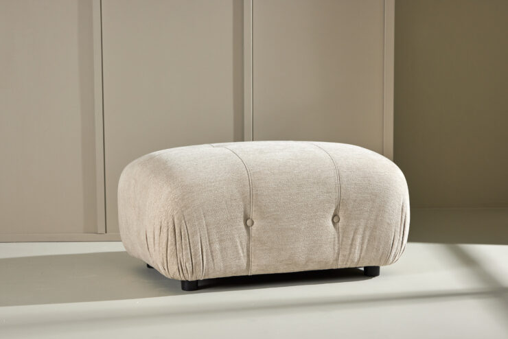 Mika – Module de canapé – Beige, Noir – 67 x 44 x 94 cm