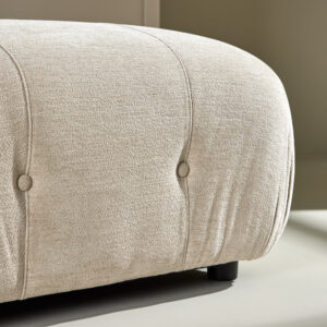 Mika – Module de canapé – Beige, Noir – 67 x 44 x 94 cm