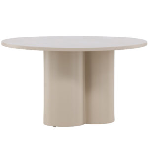 Olivia – Table basse – Beige – ⌀80 cm