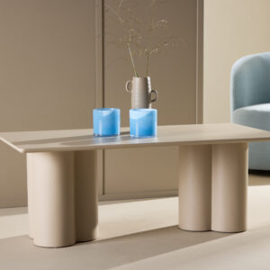Olivia – Table basse – Beige – 120 x 60 cm