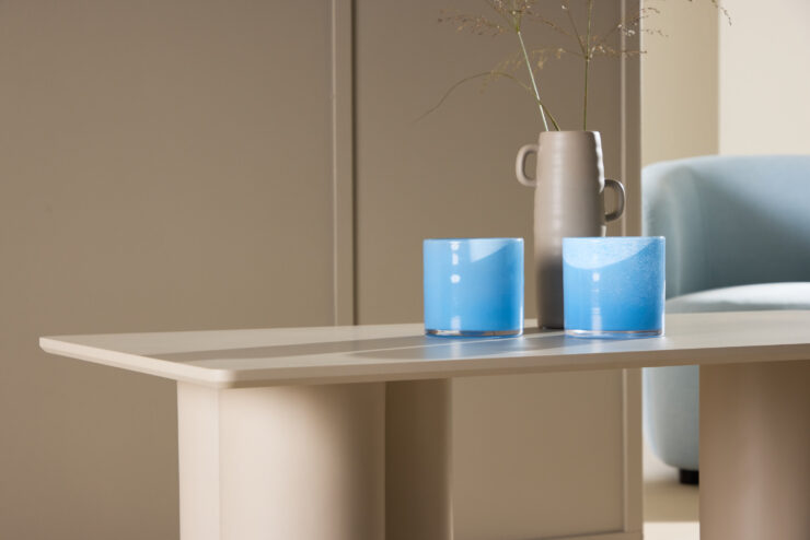 Olivia – Table basse – Beige – 120 x 60 cm