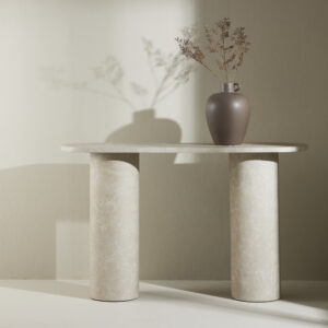 Narvik – Table d&rsquo;appoint – Beige – 130 x 40 cm